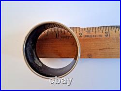 Antique Medallion Helmeted Coin Silver Napkin Ring 26.4 Grams No Monogram