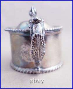 Antique R & W Wilson Coin Silver Mustard Pot