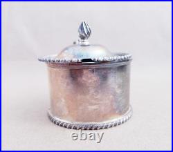 Antique R & W Wilson Coin Silver Mustard Pot