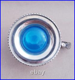 Antique R & W Wilson Coin Silver Mustard Pot