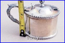 Antique R & W Wilson Coin Silver Mustard Pot
