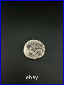 Antique Roman Empire Silver Coin King Face Roman Rare