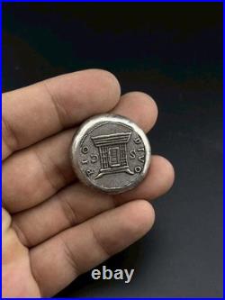 Antique Roman Empire Silver Coin King Face Roman Rare