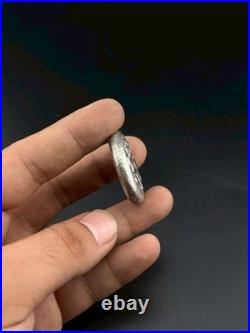 Antique Roman Empire Silver Coin King Face Roman Rare