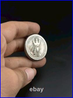 Antique Roman Empire Silver Coin King Face Roman Rare