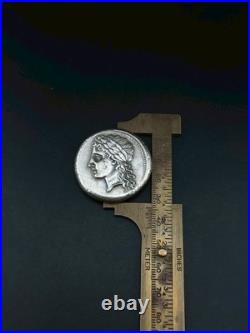 Antique Roman Empire Silver Coin King Face Roman Rare