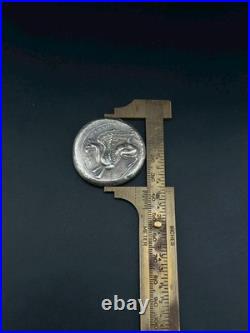 Antique Roman Empire Silver Coin King Face Roman Rare