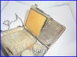 Antique Sterling Silver Engine Turned Coin Purse I LOVE U in Heart