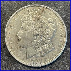 Antique U. S. 90% Silver Morgan Dollar Coin Ring Band NEW