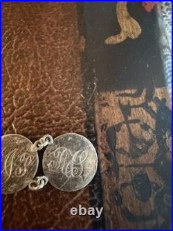 Antique Victorian Love Token Bracelet With Silver Dime Coins 1889 Canada, USA