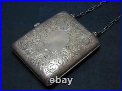 Antique Victorian Sterling Dance Purse Coin Calling Card Cigarette Case Silver