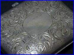 Antique Victorian Sterling Dance Purse Coin Calling Card Cigarette Case Silver