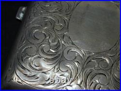 Antique Victorian Sterling Dance Purse Coin Calling Card Cigarette Case Silver