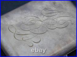 Antique Victorian Sterling Dance Purse Coin Calling Card Cigarette Case Silver