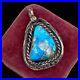 Antique-Vintage-Sterling-Coin-Silver-Native-Navajo-Pawn-Turquoise-Pendant-8-6g-01-eaum