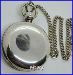Antique Working 1857 WALTHAM Coin Silver Key Wind Full Hunter Pocket Watch 18s