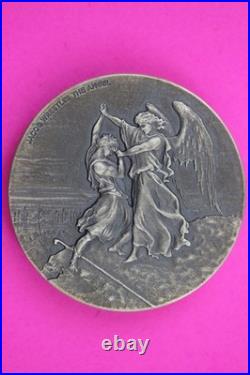 Antiqued 2017 Jacob Wrestles the Angel 2 Dollars Niue 2 OZ. 999 Silver Coin 1831