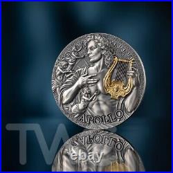 Apollo The Great Greek Mythology 2 oz Antique finish Silver Coin Cameroon 2025 Apollo The Great Greek Mythology 2 oz Antique finish Silver Coin Cameroon 2025