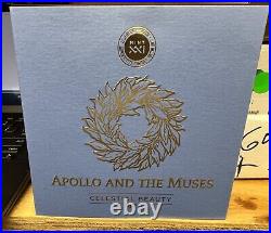 Apollo and The Muses Celestial Beauty 5 oz Antique finish Ag Coin Cameroon 2022 Apollo and The Muses Celestial Beauty 5 oz Antique finish Ag Coin Cameroon 2022