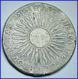 Argentina 1813 Provincias Rio De La Plata Potosi 8 Reales Antique Silver Coin