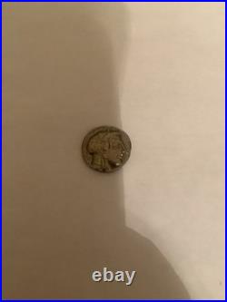 Authentic Ancient Greek Bronze Attica Owl Tetradrachm Coin in Good Condition