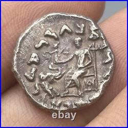 Authentic Ancient Greek silver coin with king face 2000+ years old