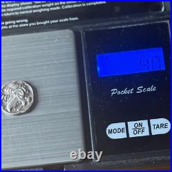 Authentic Ancient Greek silver coin with king face 2000+ years old