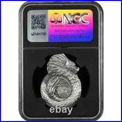 Aztec Mayan Dragon DRAGONS OF THE WORLD 2025 $1 1oz Silver Coin Fiji NGC MS70