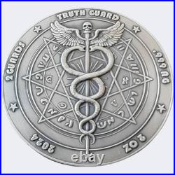 Bald Eagle in Battle 2oz. 999 Silver 2 Guards 2024 Truth Guard Antique Finish