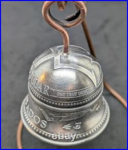 Barbados Trident Silver Coin Bell Guardian Gremlin Bell 2oz. 999 Antiqued