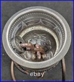 Barbados Trident Silver Coin Bell Guardian Gremlin Bell 2oz. 999 Antiqued