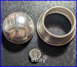 Barbados Trident Silver Coin Bell Guardian Gremlin Bell 2oz. 999 Antiqued