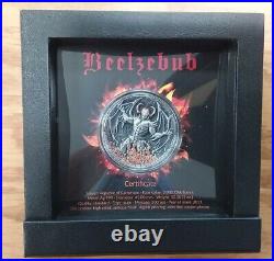 Beelzebub 2 oz Antique finish Silver Coin 2000 Francs CFA Cameroon 2021