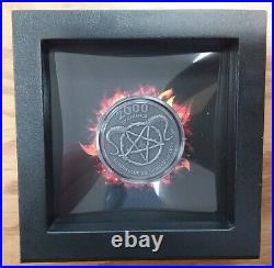 Beelzebub 2 oz Antique finish Silver Coin 2000 Francs CFA Cameroon 2021