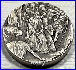Biblical Series Crown Of Thorns 2019 $2 Niue 2 oz Silver Coin #827/1499 Box&COA