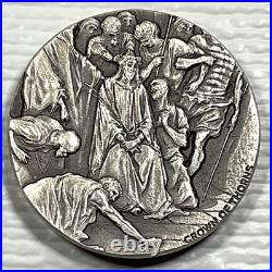 Biblical Series Crown Of Thorns 2019 $2 Niue 2 oz Silver Coin #827/1499 Box&COA