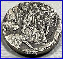 Biblical Series Crown Of Thorns 2019 $2 Niue 2 oz Silver Coin #827/1499 Box&COA