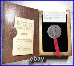 Biblical Series Jesus Delivered to be Crucified Niue 2 oz Silver Coin #922/1499