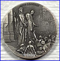Biblical Series Jesus Delivered to be Crucified Niue 2 oz Silver Coin #922/1499