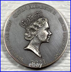 Biblical Series Jesus Delivered to be Crucified Niue 2 oz Silver Coin #922/1499