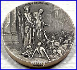 Biblical Series Jesus Delivered to be Crucified Niue 2 oz Silver Coin #922/1499