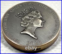 Biblical Series Jesus Delivered to be Crucified Niue 2 oz Silver Coin #922/1499