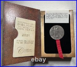 Biblical Series Jesus Delivered to be Crucified Niue 2 oz Silver Coin #922/1499