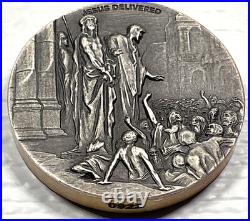 Biblical Series Jesus Delivered to be Crucified Niue 2 oz Silver Coin #922/1499