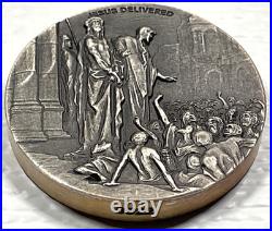 Biblical Series Jesus Delivered to be Crucified Niue 2 oz Silver Coin #922/1499