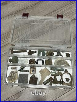 Big Lot of Metal Detecting Finds- Old Coins, Jewelry, Silver, Antiques, Etc