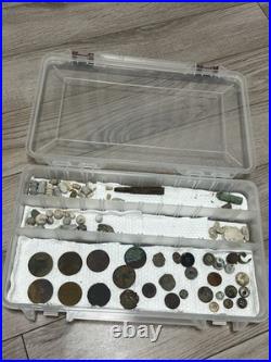 Big Lot of Metal Detecting Finds- Old Coins, Jewelry, Silver, Antiques, Etc