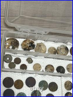 Big Lot of Metal Detecting Finds- Old Coins, Jewelry, Silver, Antiques, Etc
