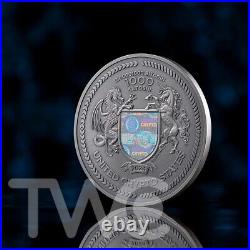 Binary Bull Binary World 2oz Antique finish Silver Coin 0.00001 Bitcoin UCS 2024 Binary Bull Binary World 2oz Antique finish Silver Coin 0.00001 Bitcoin UCS 2024