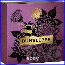 Bumblebee Nature Architects 2 oz Antique finish Silver Coin 10 cedis Ghana 2023 Bumblebee Nature Architects 2 oz Antique finish Silver Coin 10 cedis Ghana 2023